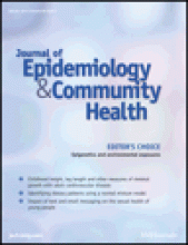 Journal of Epidemiology and Community Health: 66 (1)