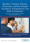 Mindset × Context: Schools, Classrooms, and the Unequal Translation of Expectations into Math Achievement; Issue Authors ‐ Jamie M. Carroll, David S. Yeager, Jenny Buontempo et al. cover image