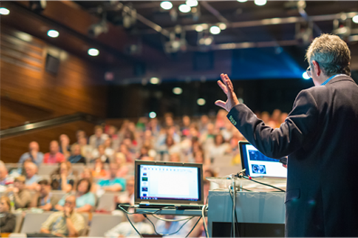 Stock photo representing a lecture