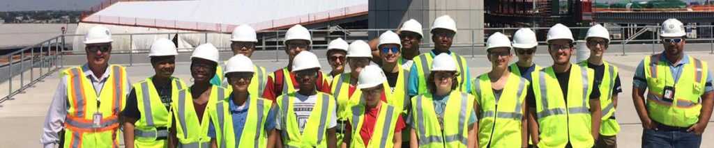 TryEngineering Summer Institute STEM Summer Camp teens get an exclusive tour of the tarmac during a field trip to LaGuardia Airport