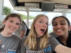 Three girls having fun at Try Engineering Summer Institute