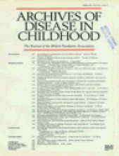 Archives of Disease in Childhood: 72 (2)