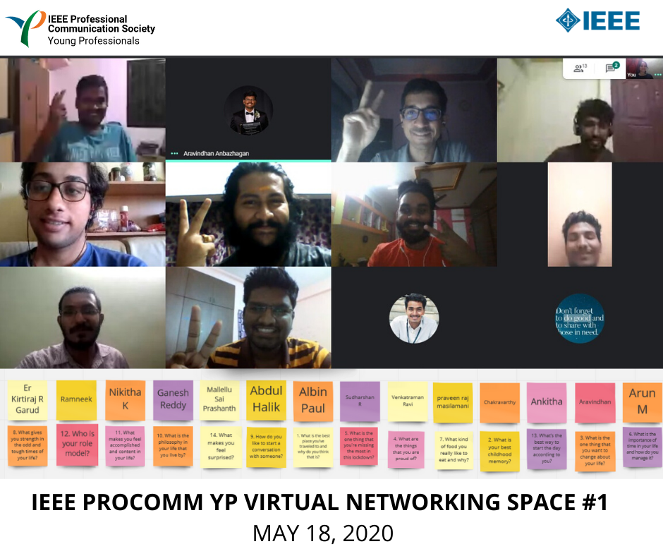 Read more about the article IEEE Professional Communication Society: First Young Professionals Virtual Networking Space Event