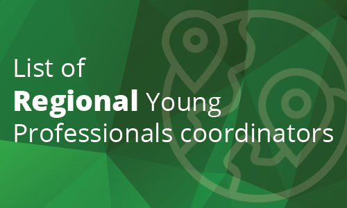 YP Regional Young Professional Green Geometric with locator icons