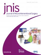 Journal of NeuroInterventional Surgery: 13 (2)