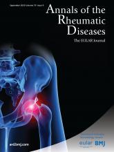 Annals of the Rheumatic Diseases: 79 (9)
