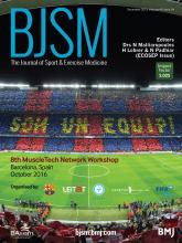 British Journal of Sports Medicine: 49 (24)