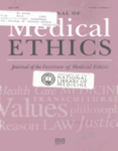 Journal of Medical Ethics: 21 (3)