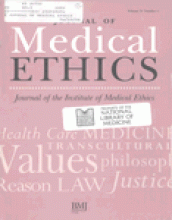 Journal of Medical Ethics: 24 (3)
