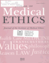 Journal of Medical Ethics: 24 (4)