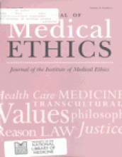 Journal of Medical Ethics: 24 (6)