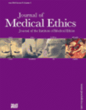 Journal of Medical Ethics: 30 (3)