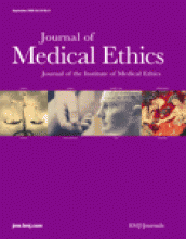 Journal of Medical Ethics: 34 (9)