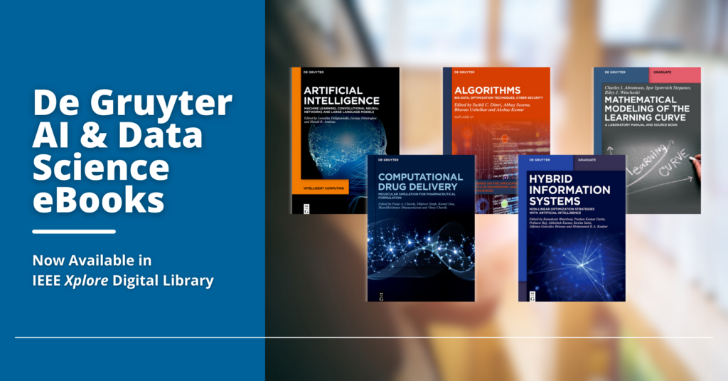 New De Gruyter AI & Data Science eBooks Library Now Available