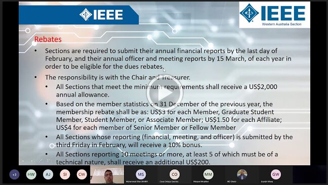 2021 Section Training video
