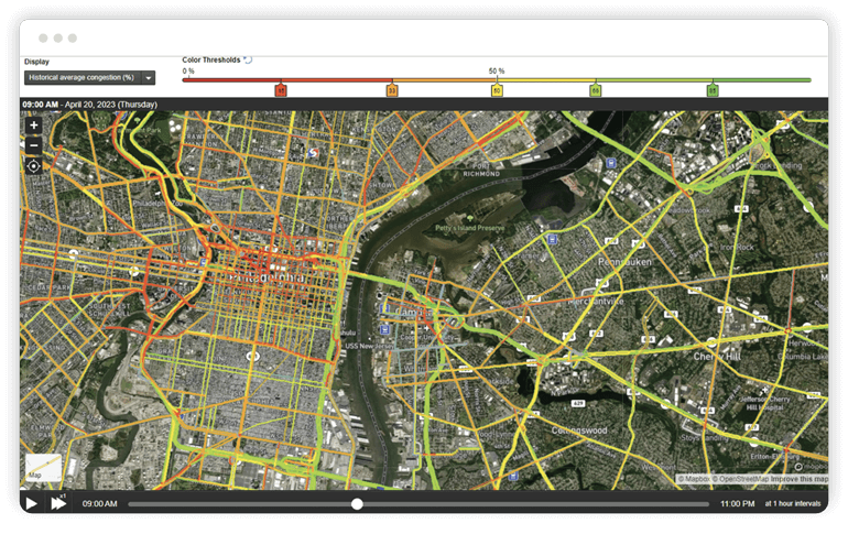 IEEE NTDAS Sample Screen: Congestion Map